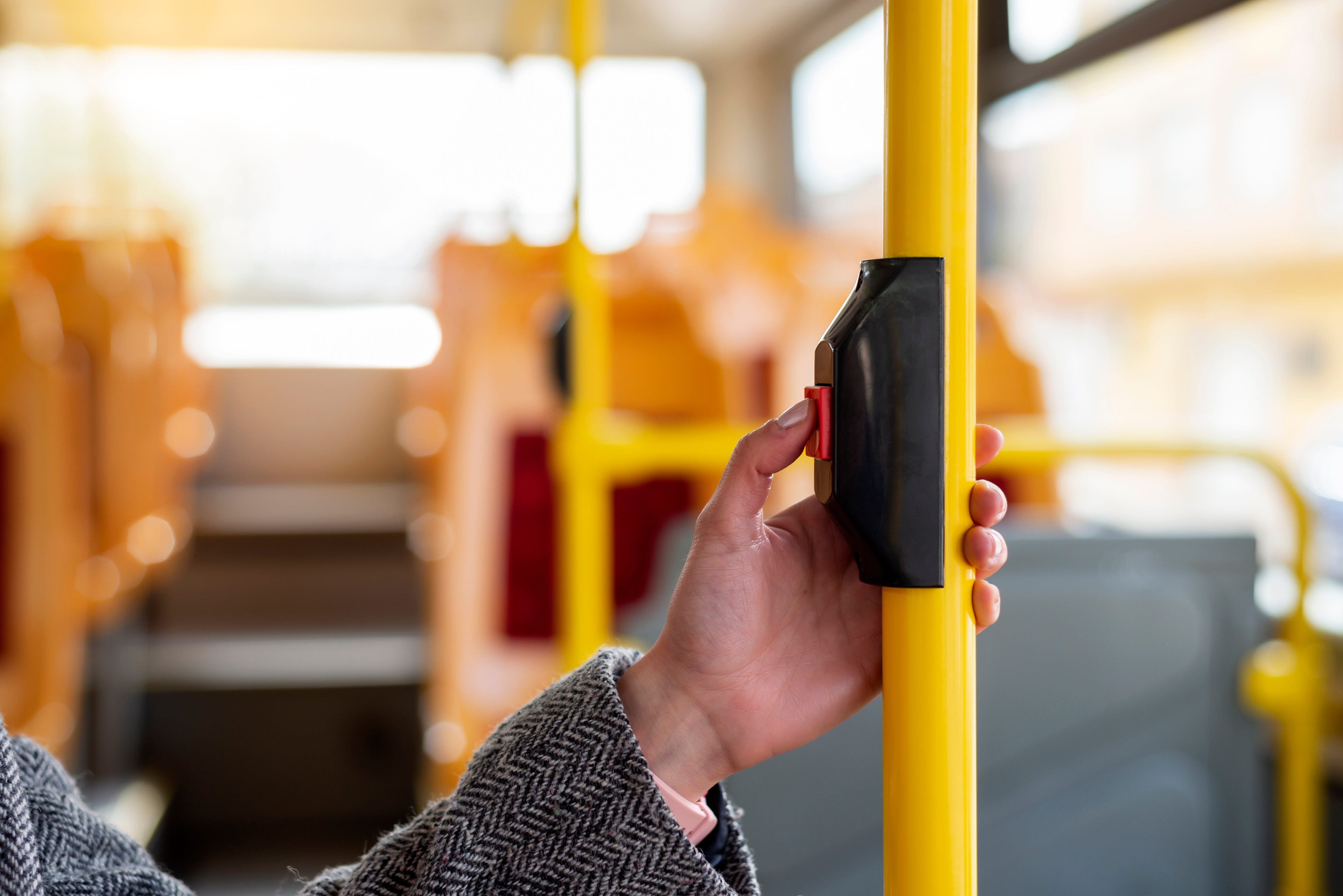 hand Stop Button On Bus hand Stop Button On Bus
