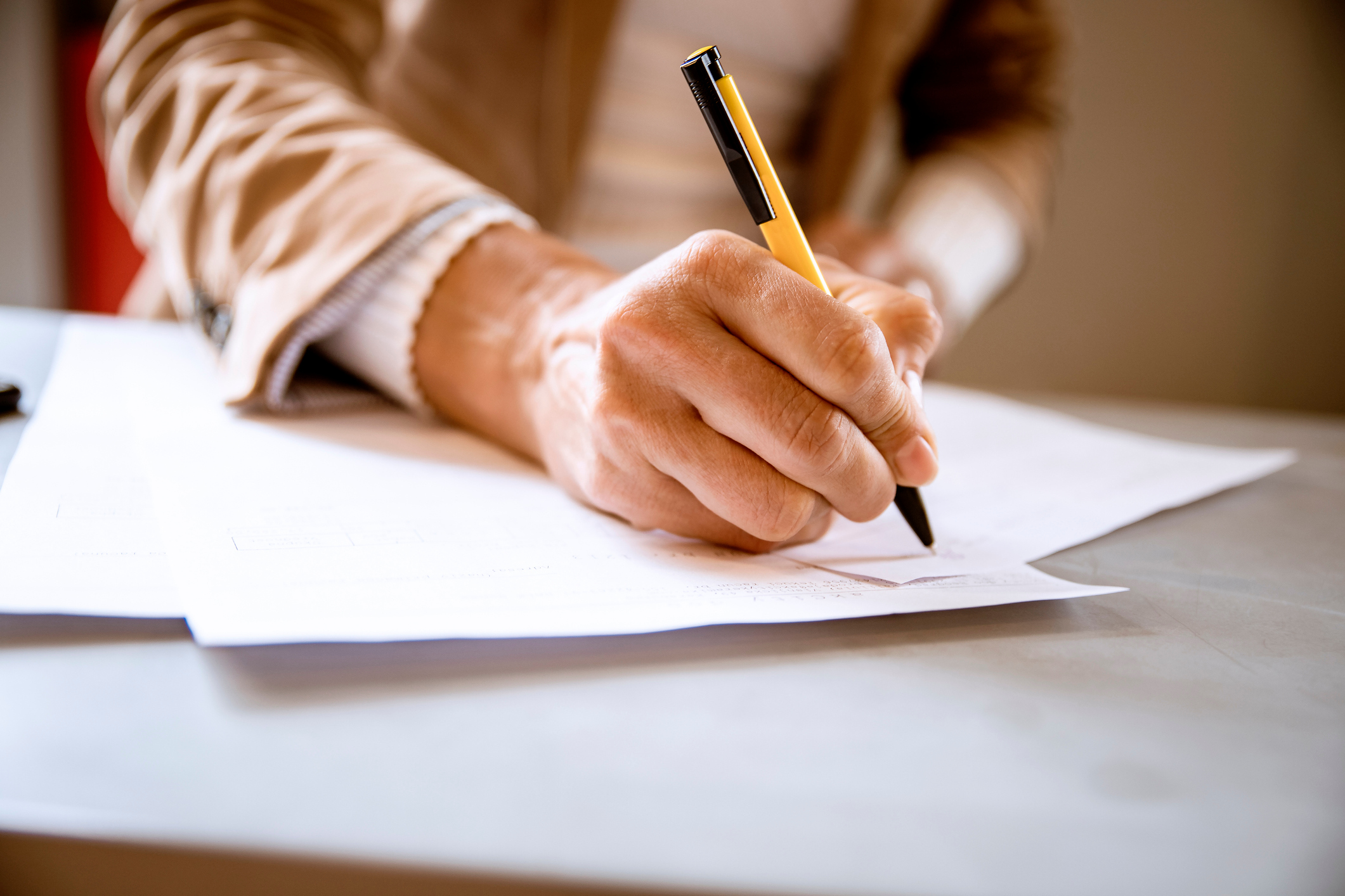 Signing a Document Signing a Document