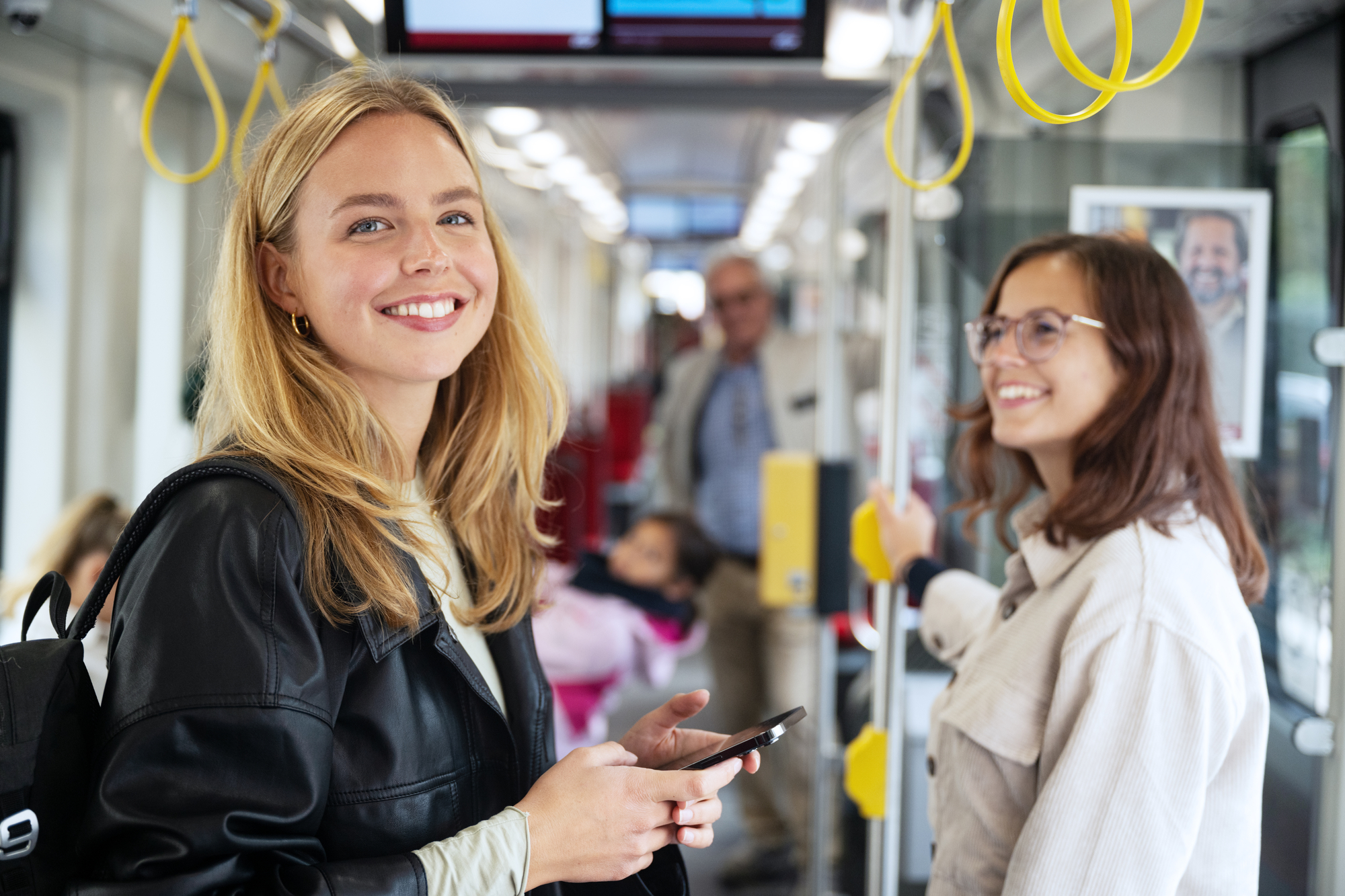 Fahrgäste Trambahn Fahrgäste Trambahn