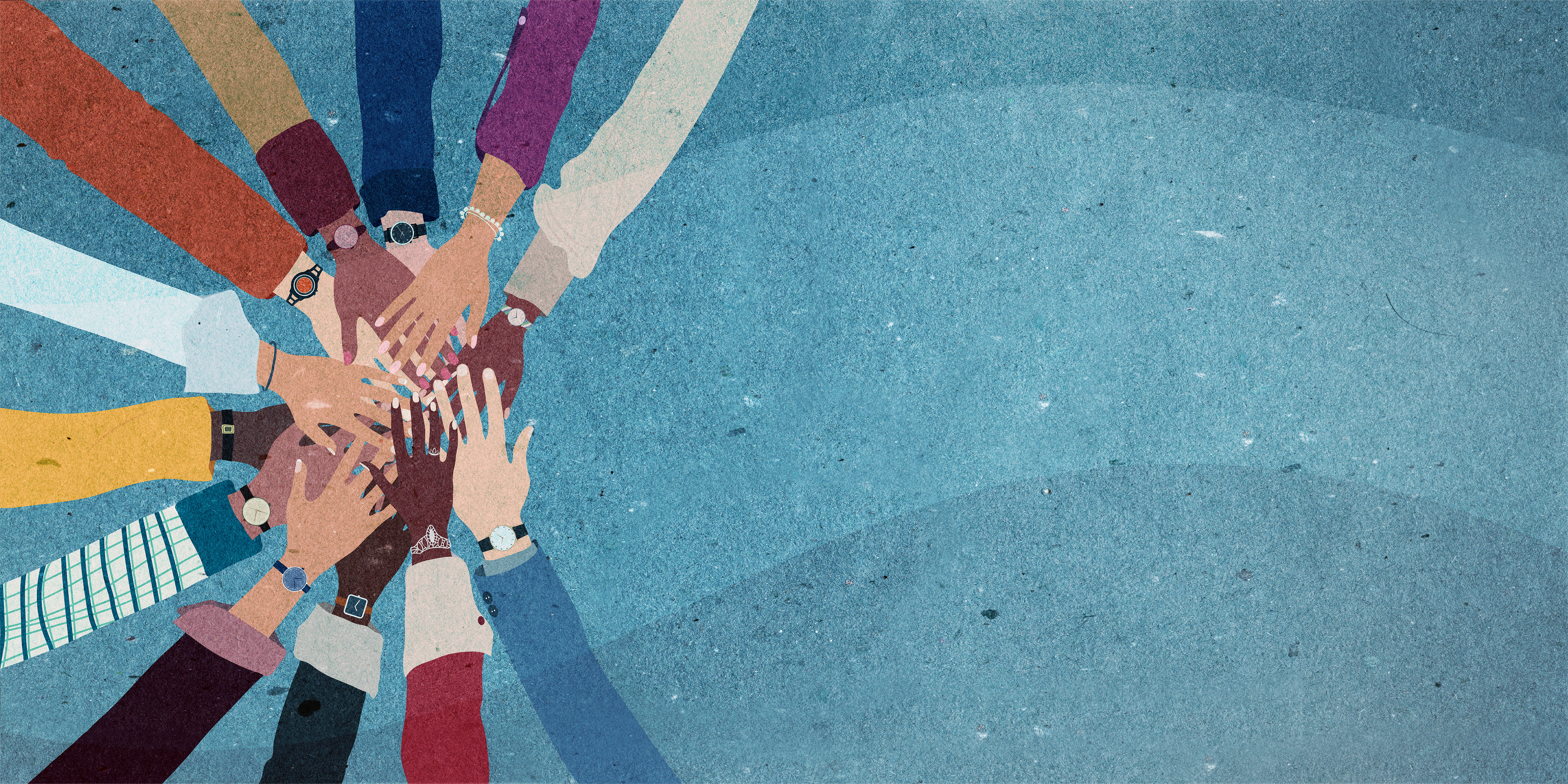 Group of arms and hands in a circle of multiethnic diverse people.People of different cultures.Cooperation trust help and support.Diversity people.Community.Agreement between colleagues Group of arms and hands in a circle of multiethnic diverse people.People of different cultures.Cooperation trust help and support.Diversity people.Community.Agreement between colleagues