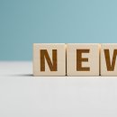 "News" web banner - the word "News" built from letters on wooden cubes for the use as a web banner.