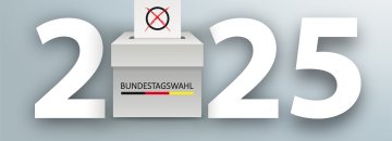 German Text Bundestagswahl 2025, translate parliamentary elections for the Bundestag 2025.  Eps 10 vector file.