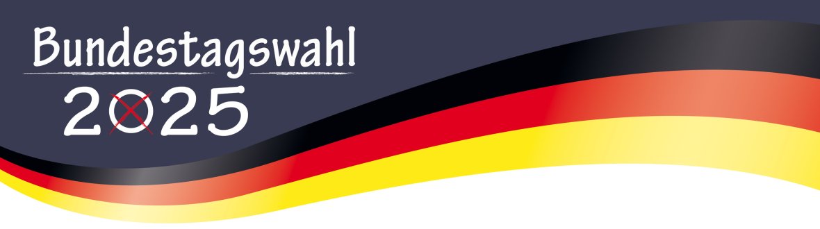 German Text Bundestagswahl 2021, translate parliamentary elections for the Bundestag 2021.  Eps 10 vector file.