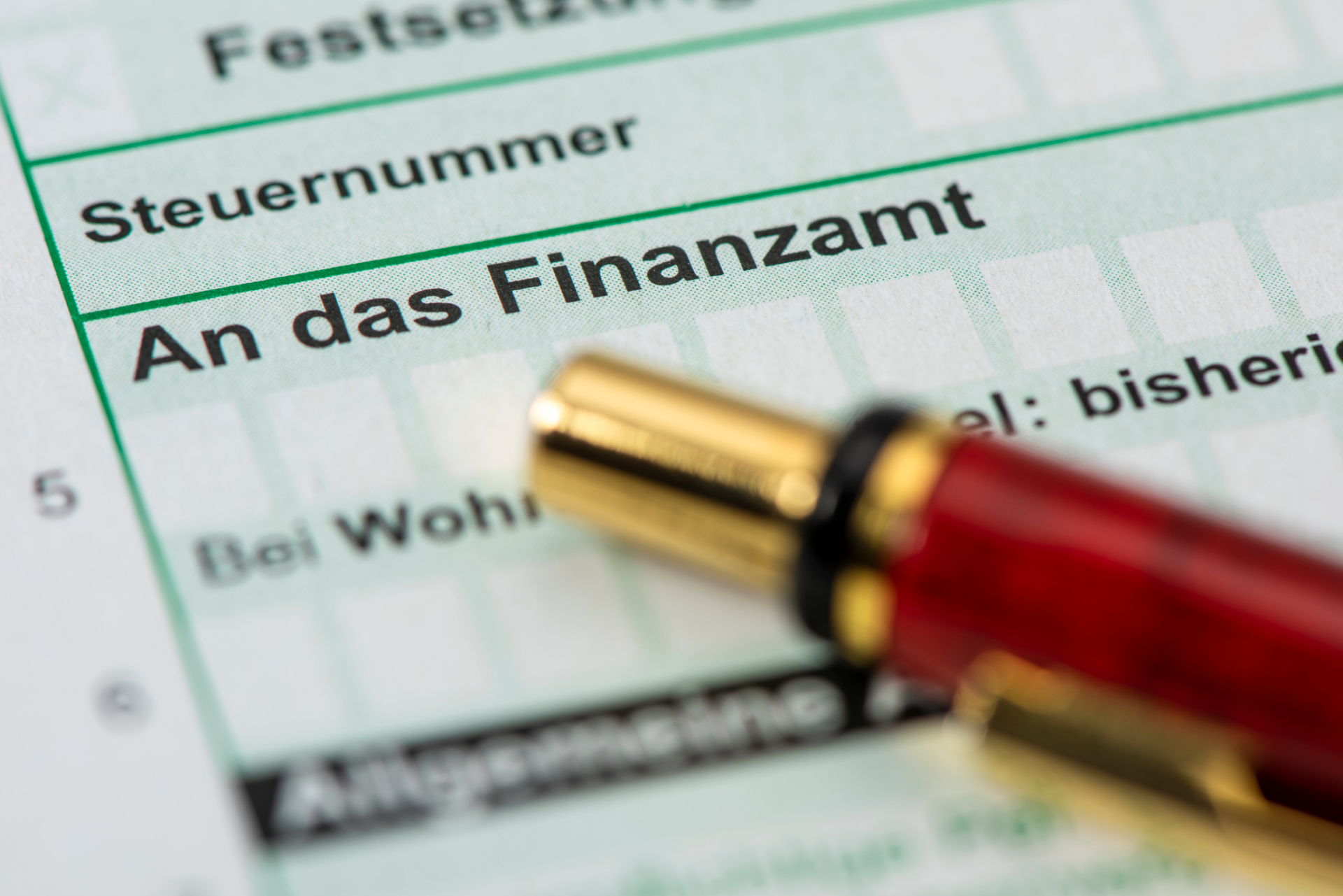German tax return for tax office with form German tax return for tax office with form