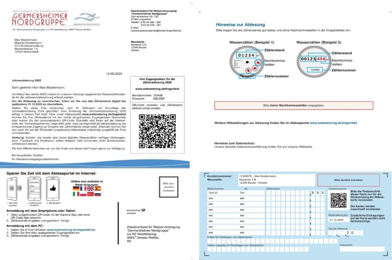 Jahresablesung 2025 - 1