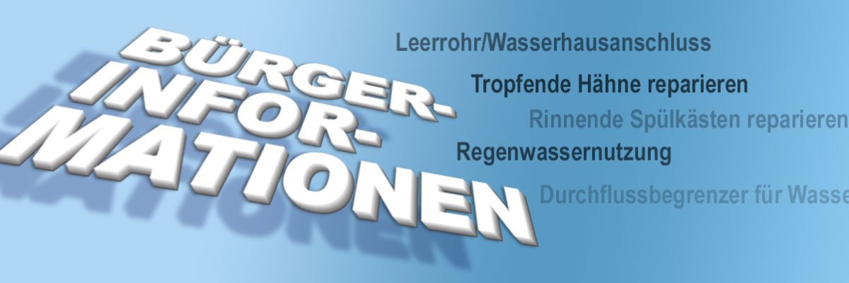 Typographische Darstellung von Bürgerinformationen