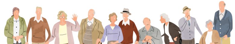 Vector Illustration Material: Senior Generation, Elderly People, People